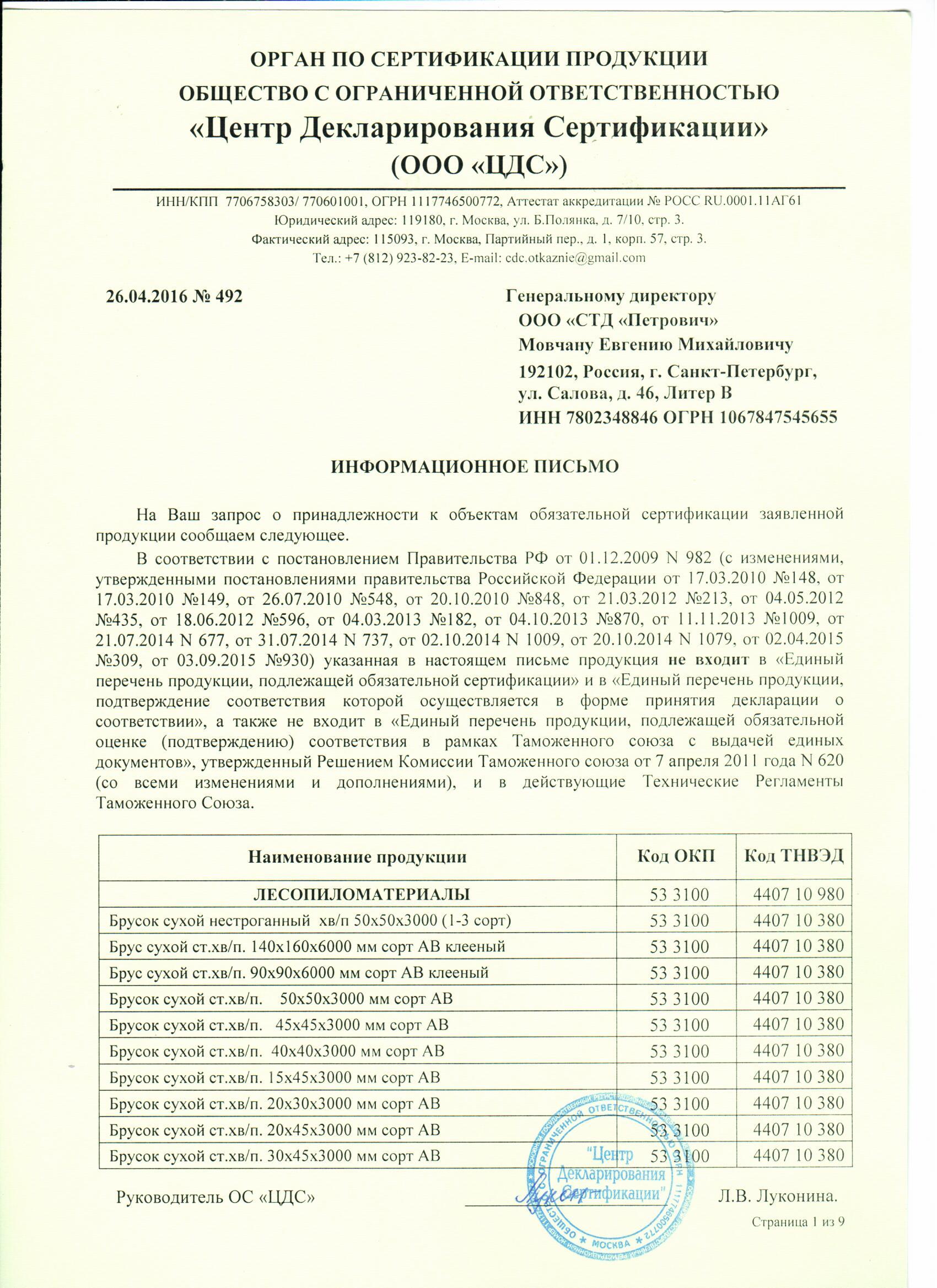 Письмо
